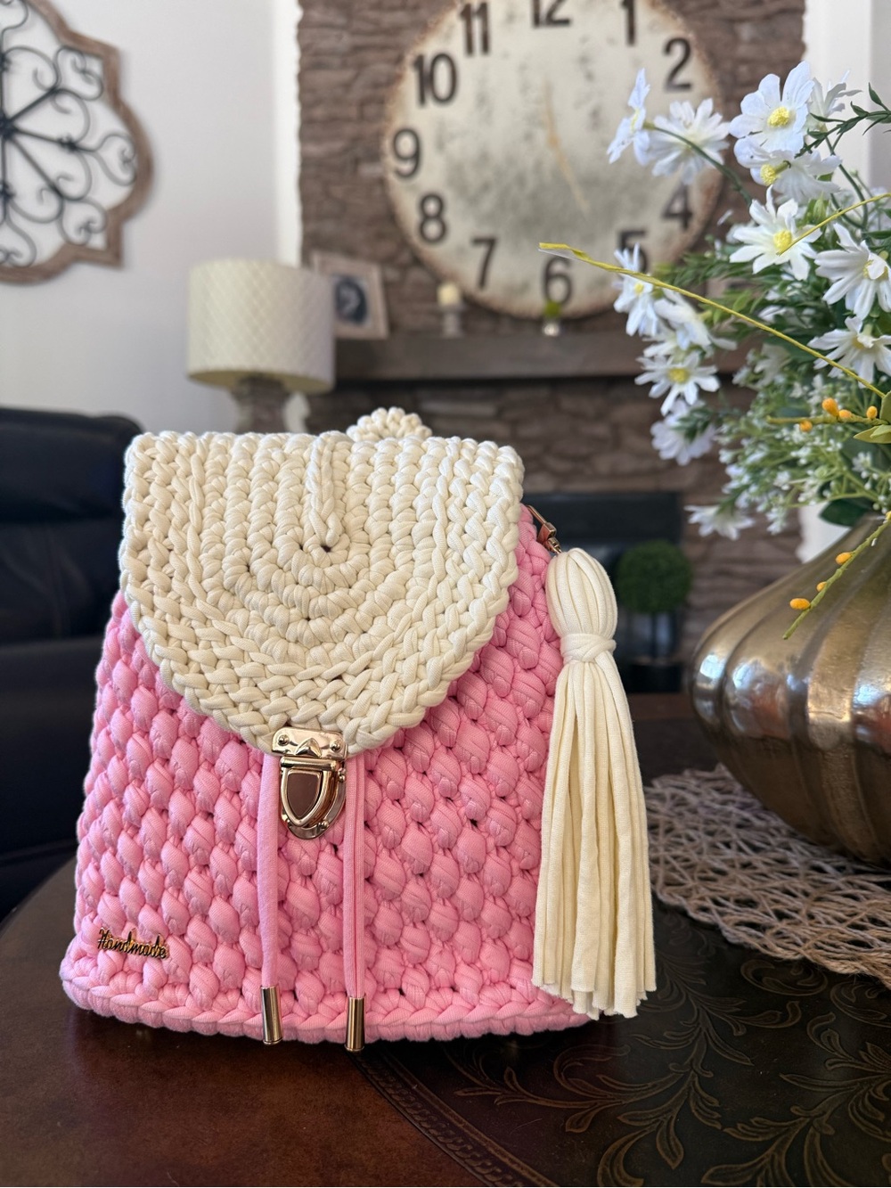 Crochet backpack